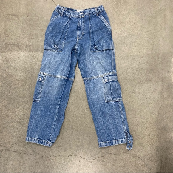 Free people we the free Cargo Jeans High rise Size 26 - Picture 1 of 8